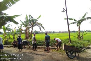Komunitas Pemuda-Pemudi RW-3 Menjadi Penggerak Kerja Bakti di Awal Tahun 2018