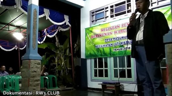 Sambutan Kepala Desa pada Kegiatan Pembinaan Kerukunan Warga Masyarakat Desa Pasuruhan Lor Kudus