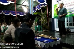 Sambutan Ketua RW-3 pada Kegiatan Pembinaan Kerukunan Warga Masyarakat Desa Pasuruhan Lor Kudus