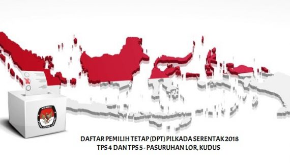 Daftar Pemilih Tetap (DPT) PILKADA 2018 TPS 4 dan TPS 5 Pasuruhan Lor